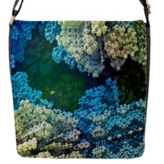 Fractal Formula Abstract Backdrop Flap Messenger Bag (s) by BangZart