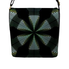 Lines Abstract Background Flap Messenger Bag (l)  by BangZart