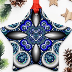 Fractal Cathedral Pattern Mosaic Ornament (star) by BangZart