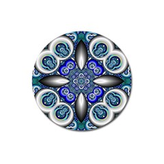 Fractal Cathedral Pattern Mosaic Magnet 3  (round) by BangZart