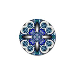 Fractal Cathedral Pattern Mosaic Golf Ball Marker (4 Pack) by BangZart