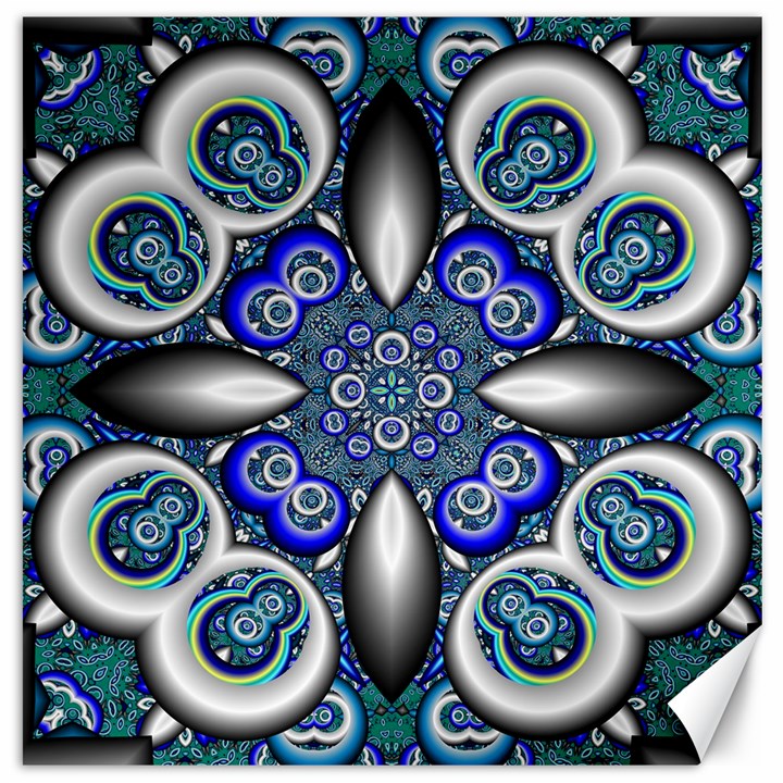 Fractal Cathedral Pattern Mosaic Canvas 16  x 16  