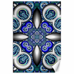 Fractal Cathedral Pattern Mosaic Canvas 24  X 36  by BangZart