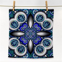 Fractal Cathedral Pattern Mosaic Face Towel by BangZart