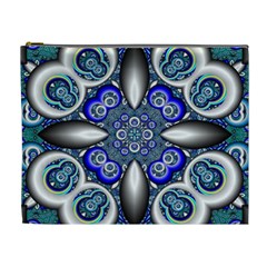 Fractal Cathedral Pattern Mosaic Cosmetic Bag (xl) by BangZart