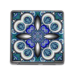 Fractal Cathedral Pattern Mosaic Memory Card Reader (square) by BangZart