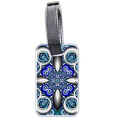 Fractal Cathedral Pattern Mosaic Luggage Tags (two Sides) by BangZart