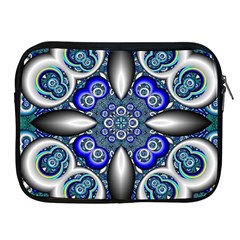 Fractal Cathedral Pattern Mosaic Apple Ipad 2/3/4 Zipper Cases by BangZart