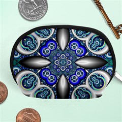 Fractal Cathedral Pattern Mosaic Accessory Pouches (medium)  by BangZart