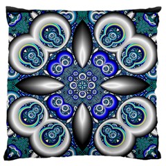 Fractal Cathedral Pattern Mosaic Standard Flano Cushion Case (one Side) by BangZart