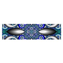 Fractal Cathedral Pattern Mosaic Satin Scarf (oblong) by BangZart