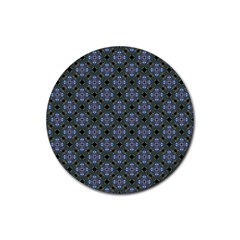 Space Wallpaper Pattern Spaceship Rubber Coaster (round)  by BangZart