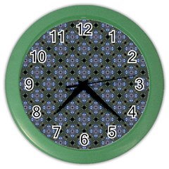 Space Wallpaper Pattern Spaceship Color Wall Clocks by BangZart