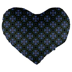 Space Wallpaper Pattern Spaceship Large 19  Premium Flano Heart Shape Cushions by BangZart