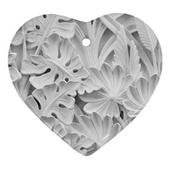 Pattern Motif Decor Ornament (heart) by BangZart