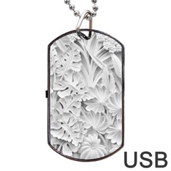 Pattern Motif Decor Dog Tag Usb Flash (one Side) by BangZart