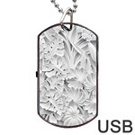 Pattern Motif Decor Dog Tag USB Flash (Two Sides) Back