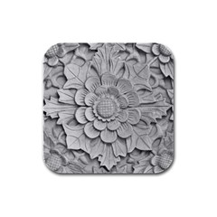 Pattern Motif Decor Rubber Square Coaster (4 Pack)  by BangZart