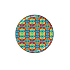 Pop Art Abstract Design Pattern Hat Clip Ball Marker (4 Pack) by BangZart