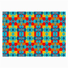 Pop Art Abstract Design Pattern Large Glasses Cloth by BangZart