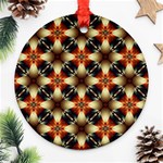 Kaleidoscope Image Background Ornament (Round) Front