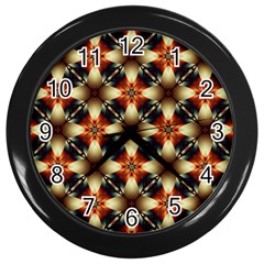 Kaleidoscope Image Background Wall Clocks (black) by BangZart