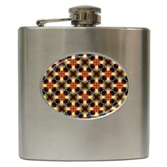 Kaleidoscope Image Background Hip Flask (6 Oz) by BangZart