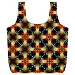 Kaleidoscope Image Background Full Print Recycle Bags (l)  by BangZart