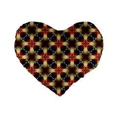 Kaleidoscope Image Background Standard 16  Premium Flano Heart Shape Cushions by BangZart