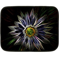 Flower Structure Photo Montage Double Sided Fleece Blanket (mini)  by BangZart