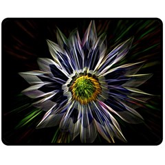 Flower Structure Photo Montage Double Sided Fleece Blanket (medium)  by BangZart