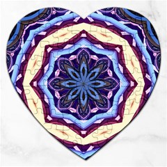 Mandala Art Design Pattern Jigsaw Puzzle (heart) by BangZart