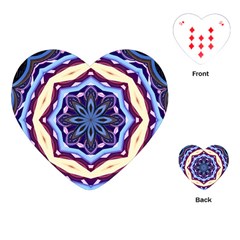 Mandala Art Design Pattern Playing Cards (heart)  by BangZart