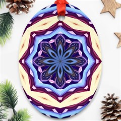 Mandala Art Design Pattern Oval Ornament (two Sides) by BangZart