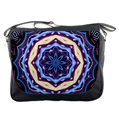 Mandala Art Design Pattern Messenger Bags by BangZart