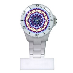 Mandala Art Design Pattern Plastic Nurses Watch by BangZart