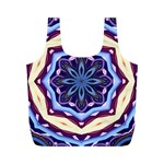 Mandala Art Design Pattern Full Print Recycle Bags (M)  Front