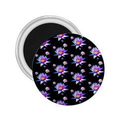 Flowers Pattern Background Lilac 2 25  Magnets by BangZart