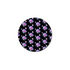 Flowers Pattern Background Lilac Golf Ball Marker by BangZart