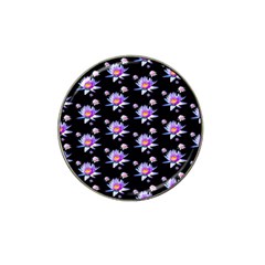 Flowers Pattern Background Lilac Hat Clip Ball Marker by BangZart