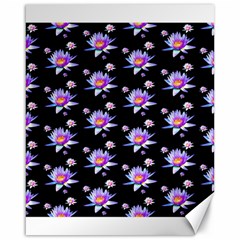 Flowers Pattern Background Lilac Canvas 16  X 20   by BangZart