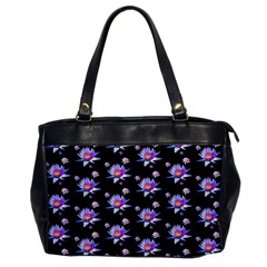 Flowers Pattern Background Lilac Office Handbags by BangZart