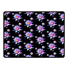 Flowers Pattern Background Lilac Fleece Blanket (small) by BangZart