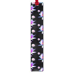 Flowers Pattern Background Lilac Large Book Marks by BangZart