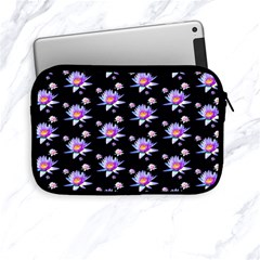 Flowers Pattern Background Lilac Apple Ipad Mini Zipper Cases by BangZart