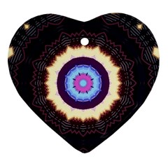 Mandala Art Design Pattern Ornament (heart) by BangZart