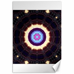 Mandala Art Design Pattern Canvas 12  X 18   by BangZart