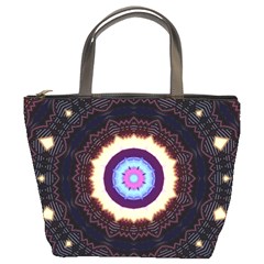 Mandala Art Design Pattern Bucket Bags by BangZart