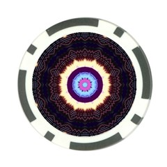 Mandala Art Design Pattern Poker Chip Card Guard (10 Pack) by BangZart