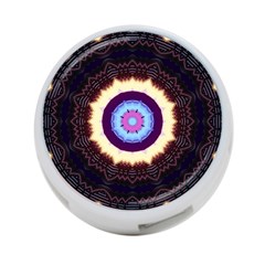 Mandala Art Design Pattern 4-port Usb Hub (one Side) by BangZart